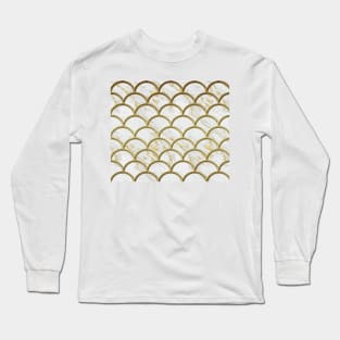 Golden marble deco scales Long Sleeve T-Shirt